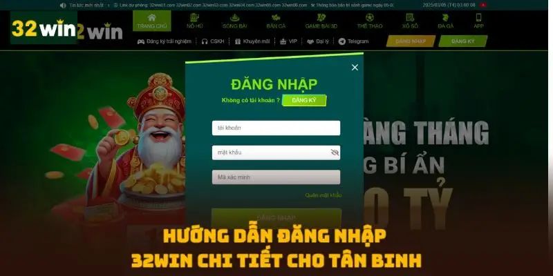Các lỗi hay gặp khi đăng nhập 32win